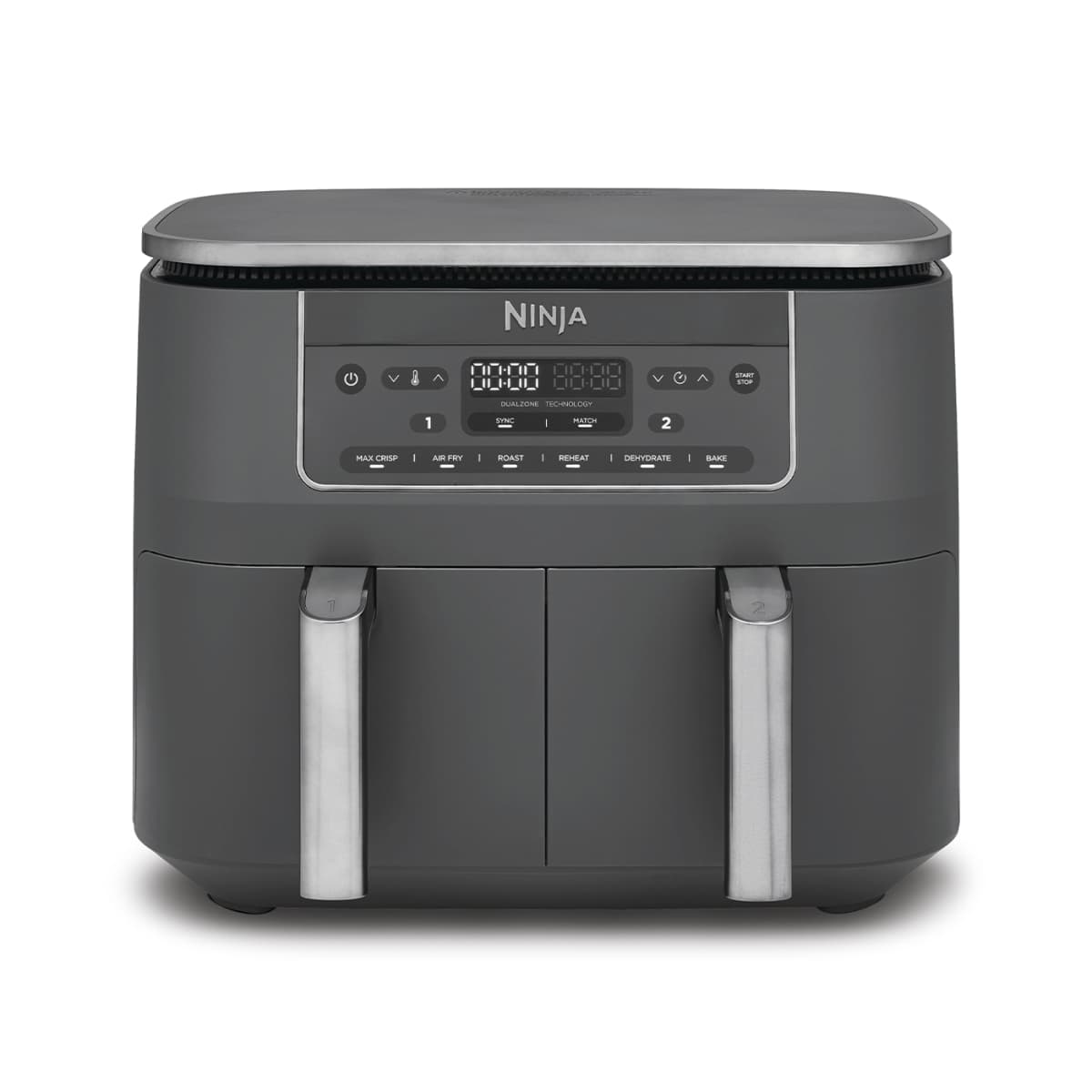 Kitchen Kit: Ninja Air Fryer 6-in-1 Dual Basket 9.5 L + Book with 100+ Recipes